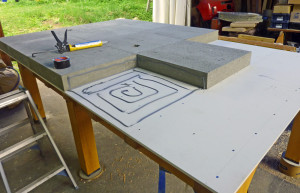 断熱床板の設置