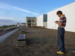 淡路島SAにて友人